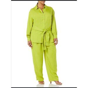 Terea Women's Selah Tie Front Button Down Blouse size M NWT